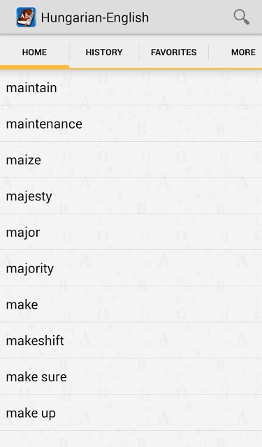 Hungarian&lt;&gt;English Dictionary截图3