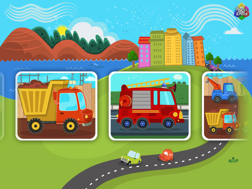 Cars & Trucks Puzzle for Kids截图1