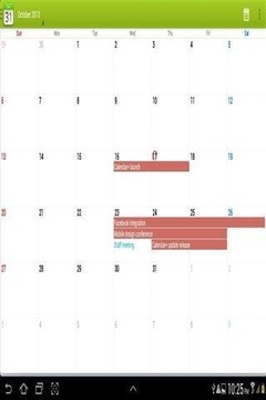 简单的 日历截图