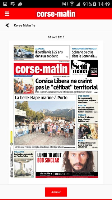 Corse-Matin Num&eacute;rique截图3