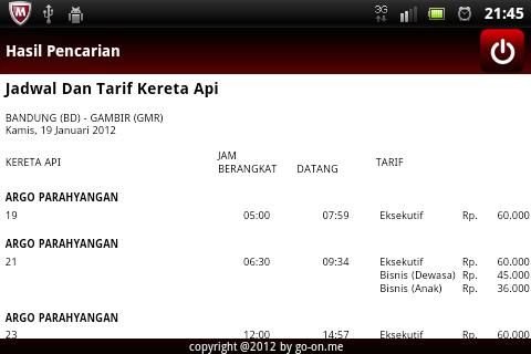 Jadwal Kereta Api截图1