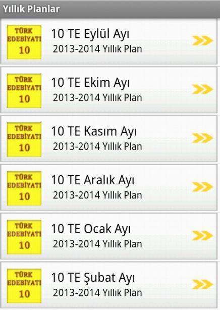 Yıllık Planlar截图5