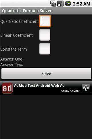 Quadratic Formula Solver截图2