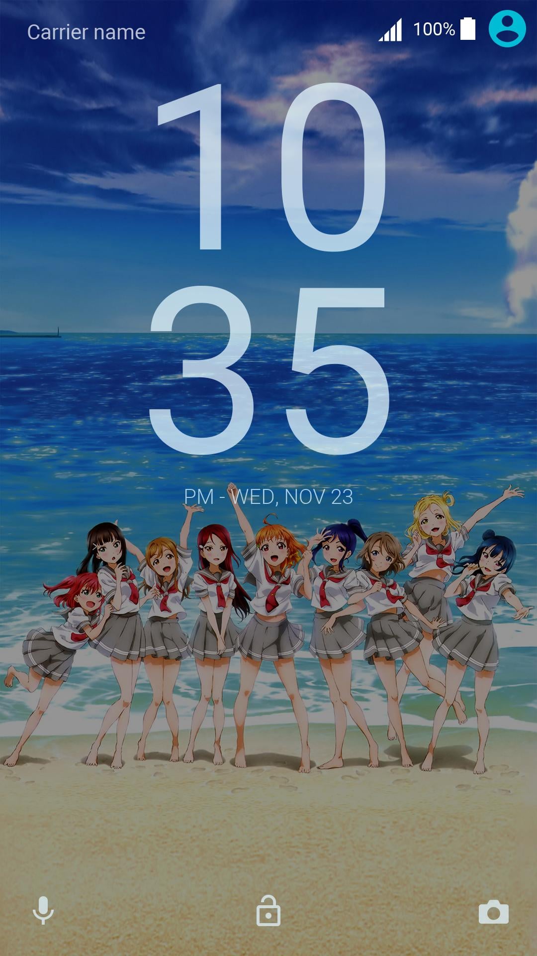 Aqours Sunshine - Xperia Theme截图1