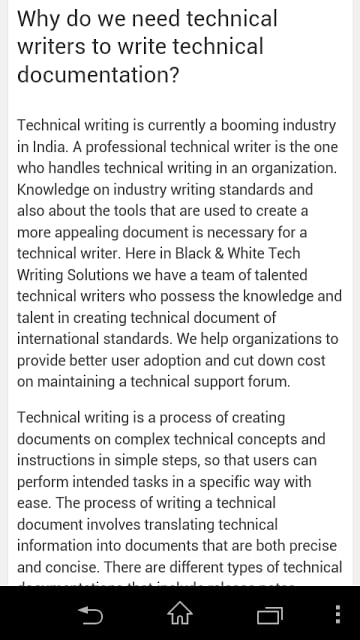 Technical Writing WP Blog截图2