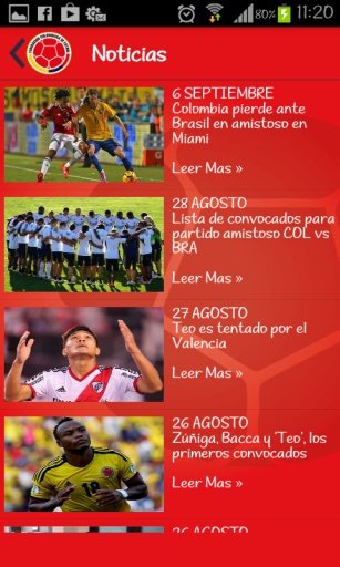 Seleccion Colombia APP 1.1截图4