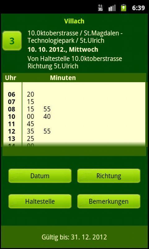 Fahrplan Villach 2012截图3