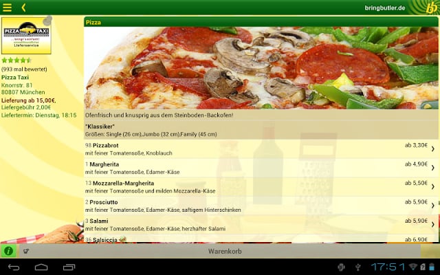 Bringbutler - Pizza, Pasta, ..截图10