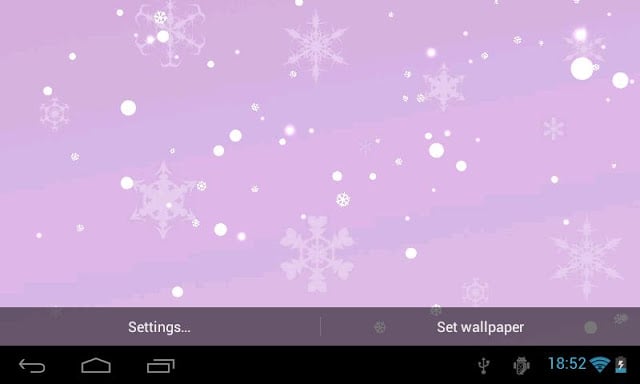 Snowfall 3D Live Wallpaper截图2