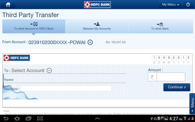 HDFC Bank Tablet截图3