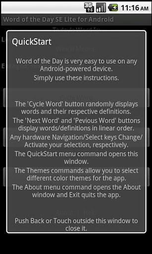 Word of the Day SE Lite for Android截图2