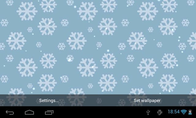 Snowfall 3D Live Wallpaper截图1