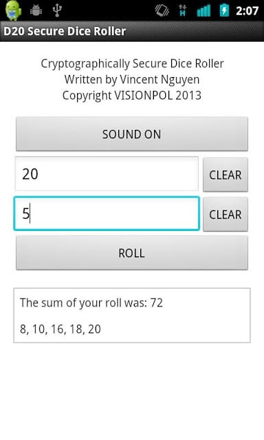 D20 Secure Dice Roller截图3