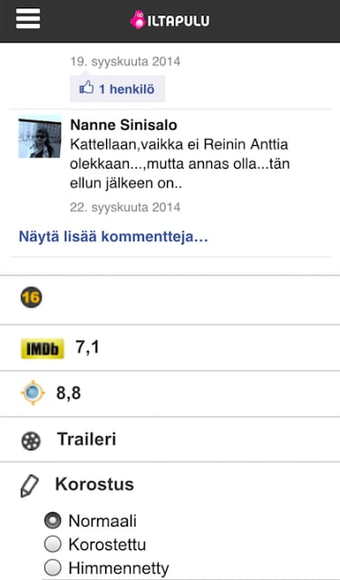 Iltapulu.fi TV-opas截图3