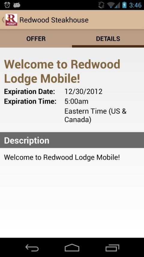 Redwood Steakhouse截图2