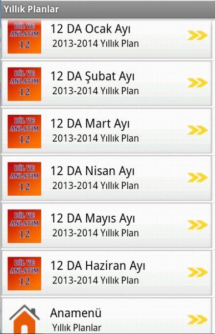 Yıllık Planlar截图4