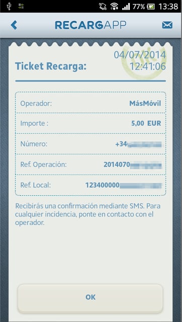 Recargapp (Recargas a m&oacute;viles)截图5