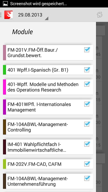 HWR Berlin Stundenplan FBII截图1