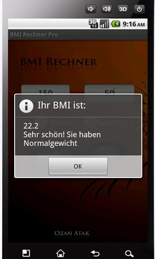 BMI Rechner Trial截图2