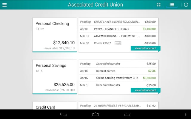 Associated Credit Union Mobile截图2
