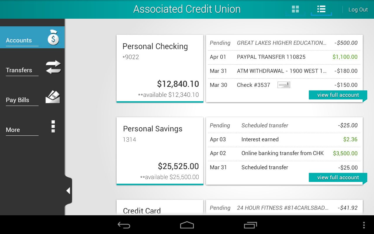 Associated Credit Union Mobile截图7