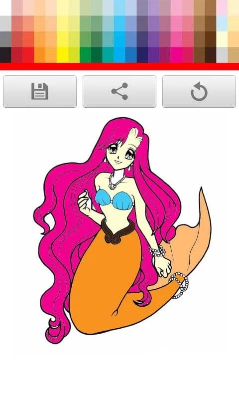 Beauty Mermaid Coloring ...截图7