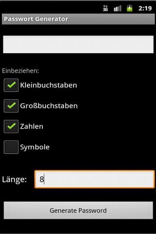 Passwort Generator截图2