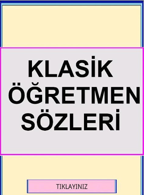 Klasik &Ouml;ğretmen S&ouml;zleri截图1