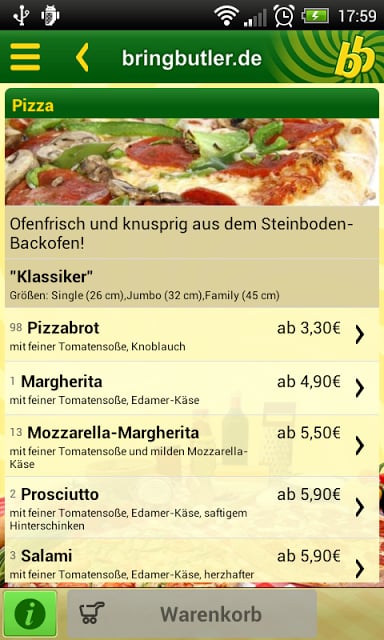 Bringbutler - Pizza, Pasta, ..截图8