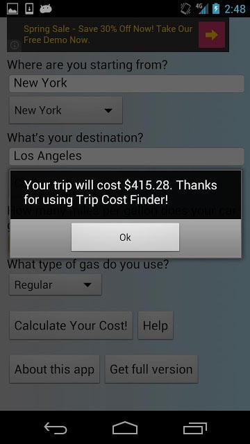 Trip Cost Finder &amp; Calculator截图2