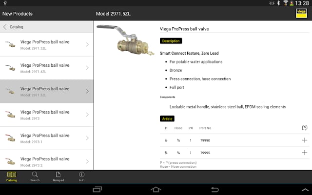 Viega LLC Catalog App截图4