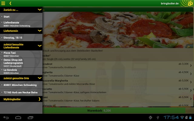 Bringbutler - Pizza, Pasta, ..截图9