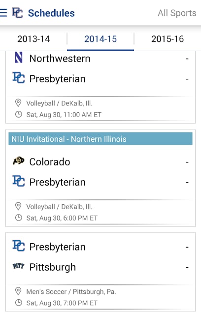 Presbyterian Athletics: Free截图1