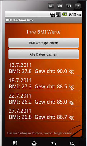 BMI Rechner Trial截图1