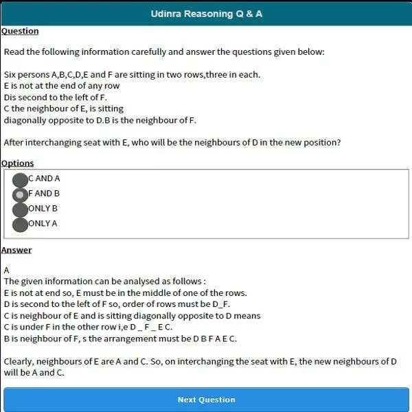 IBPS Reasoning Q & A截图2