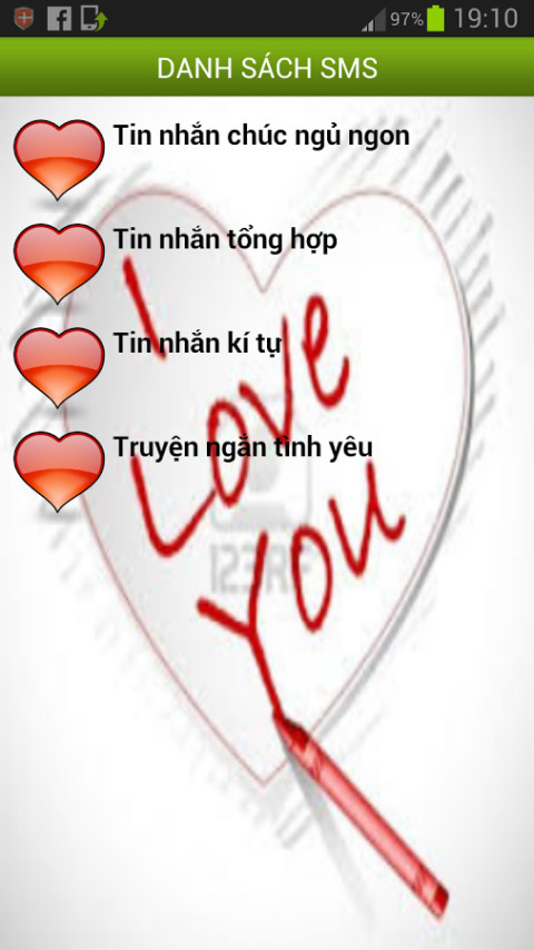 Sms,Tin nhắn tình yêu截图1