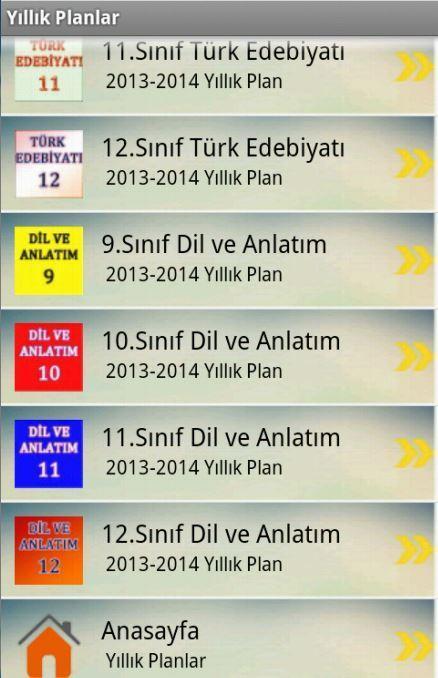 Yıllık Planlar截图3