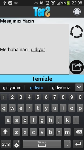 TerS Mesajlaşma截图1