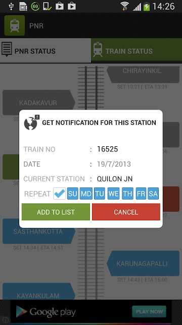 IRCTC - PNR &amp; Train Tracking截图4