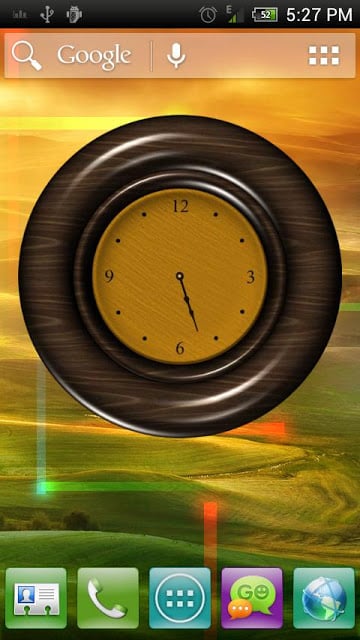 Analog Clock - Wood Theme 1截图2