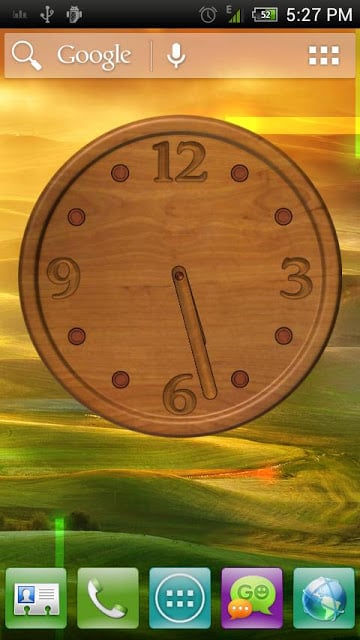 Analog Clock - Wood Theme 1截图5