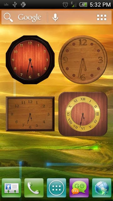 Analog Clock - Wood Theme 1截图4