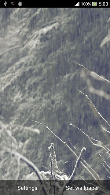 Snow Falling Live Wallpaper 3D截图2