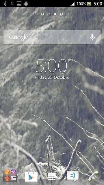 Snow Falling Live Wallpaper 3D截图1