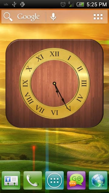 Analog Clock - Wood Theme 1截图8