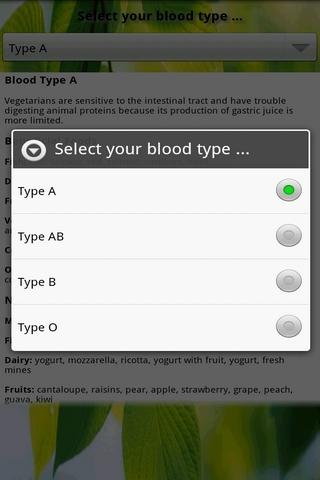 Blood Type Diet截图1