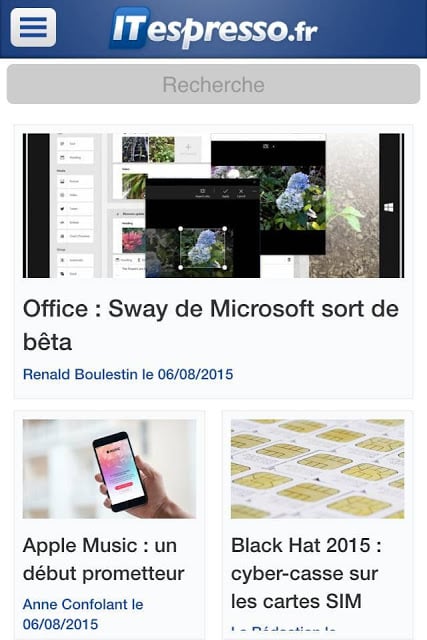 Actualit&eacute; Tech - ITespresso.fr截图2