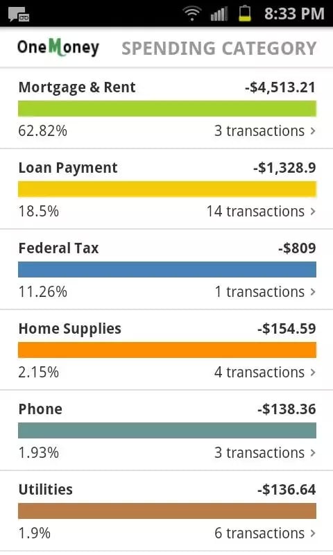 One Money Personal Finan...截图4