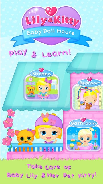 Lily &amp; Kitty Baby Doll House截图4