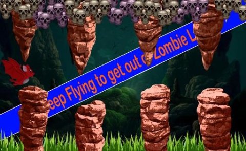 Bat vs Zombie: Easy Flap Game截图3